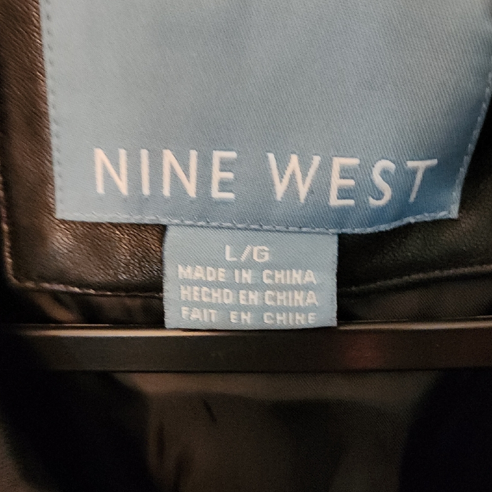 Nine West Black Leather Jacket